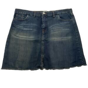9870/MIROP APOLOGY  women's  vintage  denim skirt SIZE 48 (LARGE)